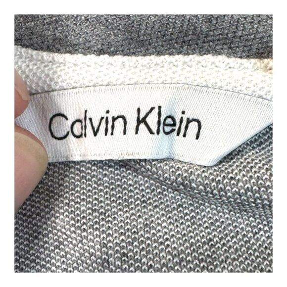 Calvin Klein Mens Short Sleeve Colorblock T-Shirt Size M Black & Gray Cotton - Picture 4 of 6